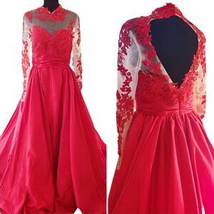 Luxurious Designer Runway Couture Party Prom Wedding Evening Cocktail Gown Dress